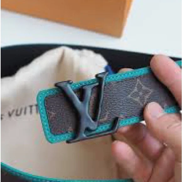 NEW Louis Vuitton Reversible LV SHAPE PATCHWORK 40MM BELT—w/ LV dust bag & box - Picture 1 of 2